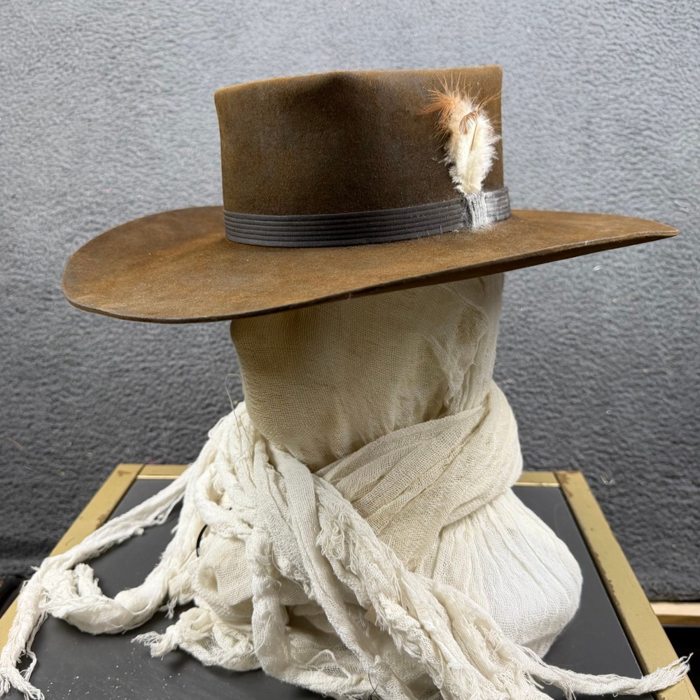 Vintage Resistol XXX Beaver Luskey's Brown Felt Western Cowboy Hat Size 6 3/8